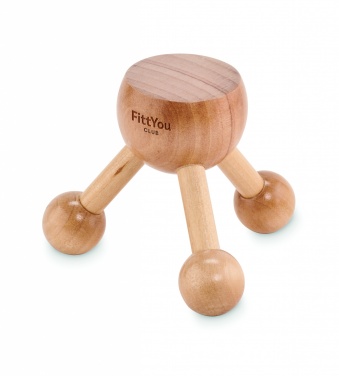 Logo trade corporate gift photo of: Hand held massager in wood